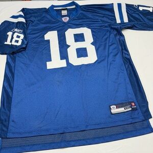 Reebok NFL Indianapolis Colts Peyton Manning #18 Blue Jersey Men’s XXL